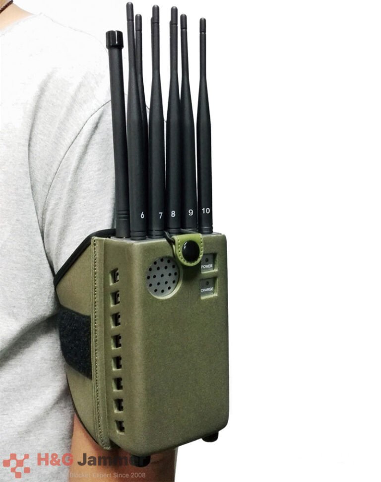 K402 10-Channel Handheld Jammer (20 meters)