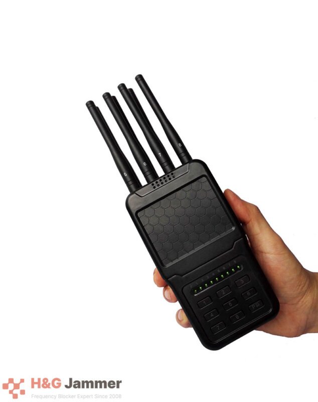 K413 8-Channel Handheld Jammer (20 meters)